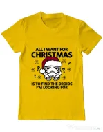 Tricou ADLER barbat Christmas Trooper Galben