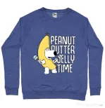 Bluza ADLER barbat Peanut butter jelly time Albastru melanj