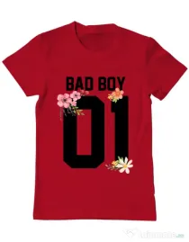 Tricou ADLER barbat Bad boy Rosu