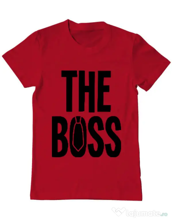 Tricou ADLER barbat The boss Rosu