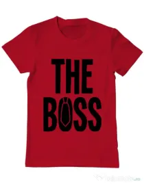 Tricou ADLER barbat The boss Rosu