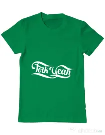 Tricou ADLER barbat Folk yeah Verde mediu