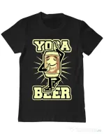 Tricou ADLER barbat Yoga beer Negru