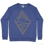Bluza ADLER barbat Mountain waterfall Albastru melanj