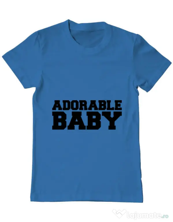 Tricou ADLER barbat Adorable baby Albastru azuriu