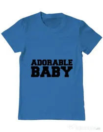 Tricou ADLER barbat Adorable baby Albastru azuriu