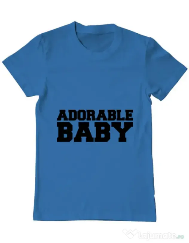 Tricou ADLER barbat Adorable baby Albastru azuriu
