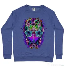 Bluza ADLER barbat Flower helmet Albastru melanj