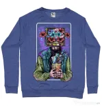 Bluza ADLER barbat Human milenial Albastru melanj