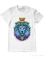 Tricou ADLER barbat Lion king Alb
