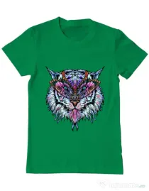 Tricou ADLER barbat Tiger buterfly Verde mediu