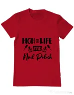 Tricou ADLER barbat High on life Rosu