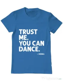 Tricou ADLER barbat You can dance Albastru azuriu