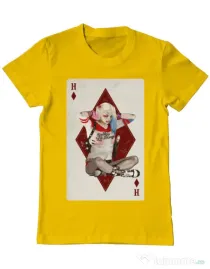Tricou ADLER barbat Harley Card Galben
