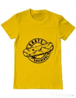 Tricou ADLER barbat Skate adventure Galben