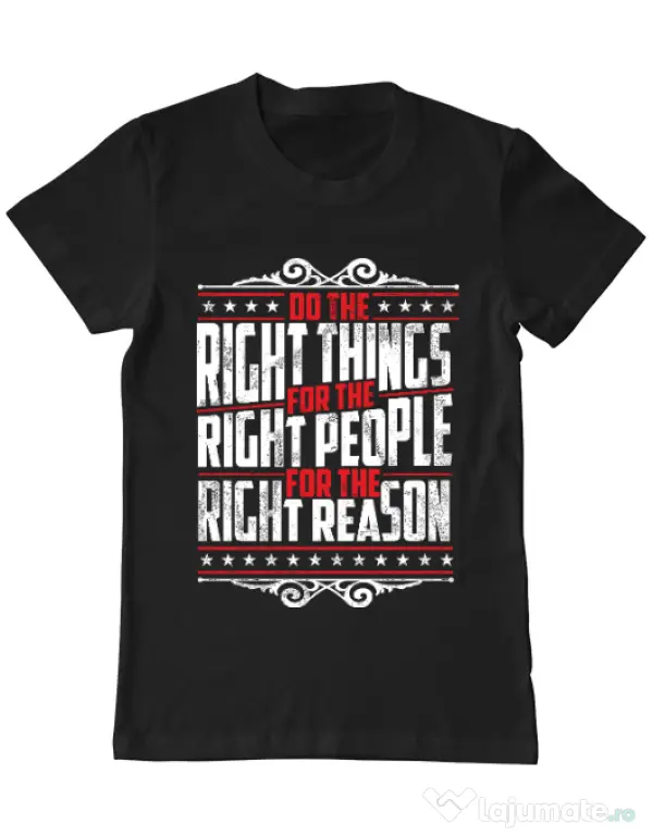 Tricou ADLER barbat Do the right things Negru
