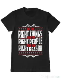 Tricou ADLER barbat Do the right things Negru