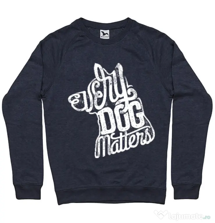Bluza ADLER barbat Every dog matters 2 Denim inchis