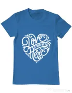 Tricou ADLER barbat Love Albastru azuriu