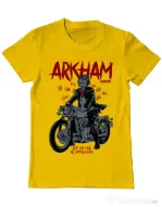 Tricou ADLER barbat Arkham garage Galben