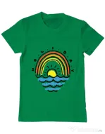 Tricou ADLER barbat Holiday Verde mediu