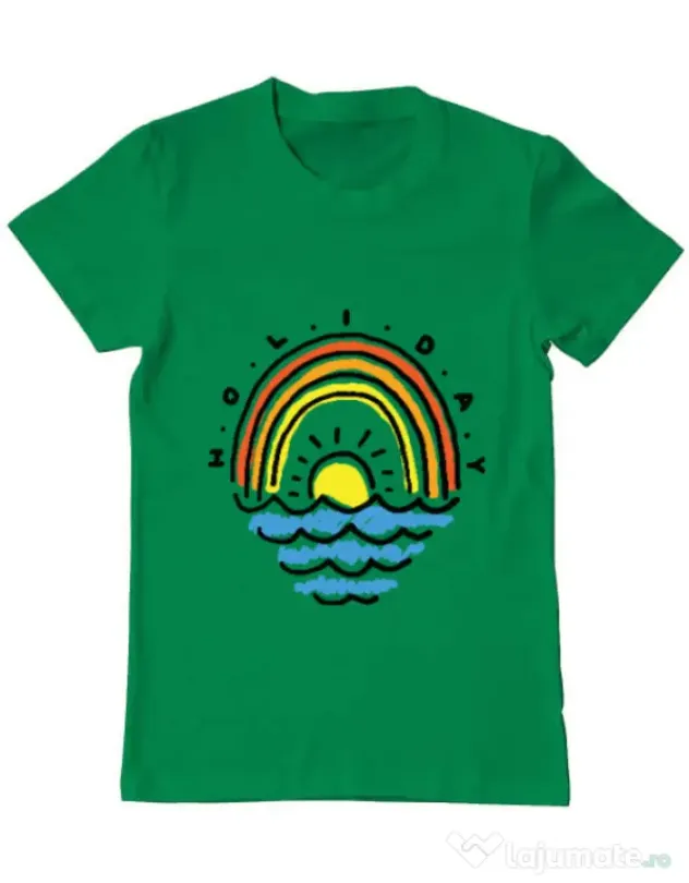 Tricou ADLER barbat Holiday Verde mediu