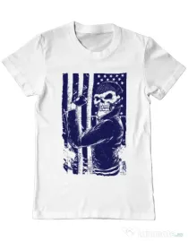 Tricou ADLER barbat Motorist Alb