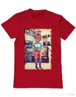 Tricou ADLER barbat Tiger head Rosu