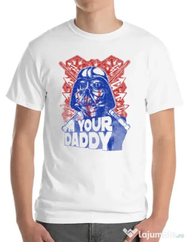 Tricou ADLER barbat Your daddy Alb