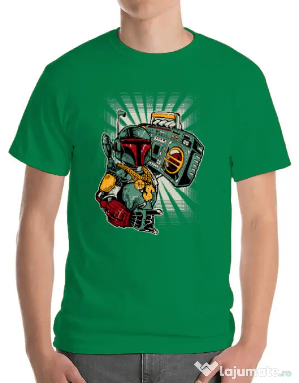 Tricou ADLER barbat Ghetobobaster Verde mediu