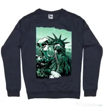 Bluza ADLER barbat Save the liberty Denim inchis