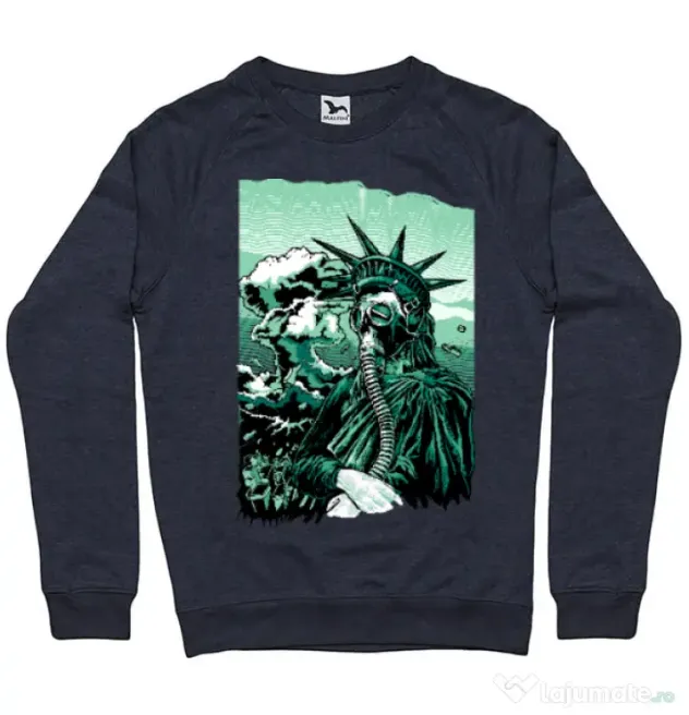 Bluza ADLER barbat Save the liberty Denim inchis