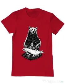 Tricou ADLER barbat Bearware Rosu