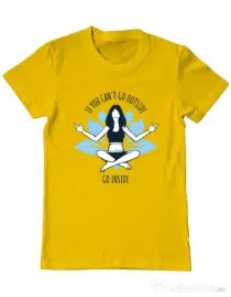 Tricou ADLER barbat Go inside Galben