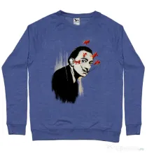 Bluza ADLER barbat Lift that moustache Albastru melanj