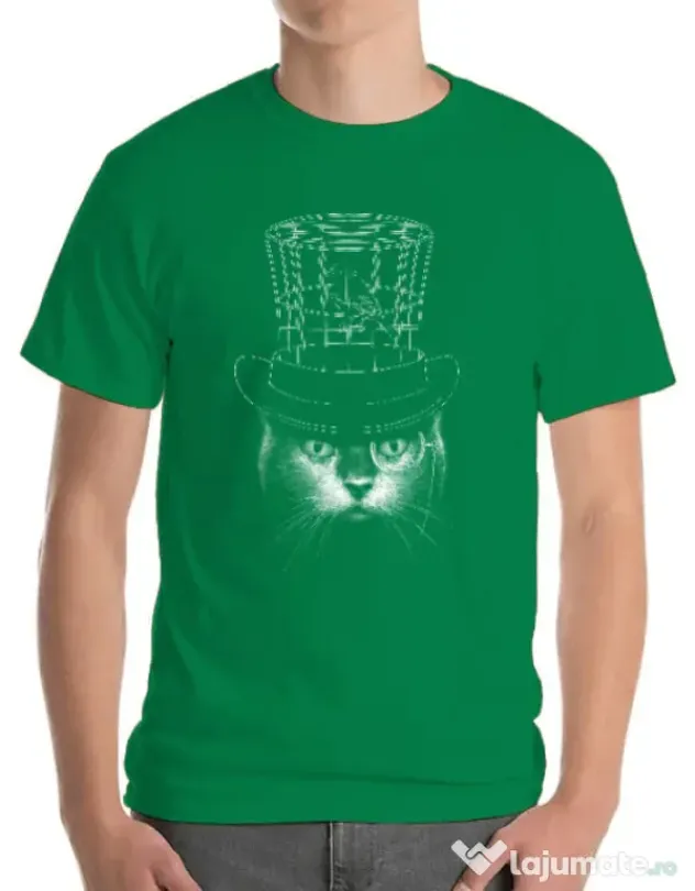 Tricou ADLER barbat Under my hat Verde mediu