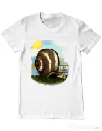 Tricou ADLER barbat I stay home 2 Alb