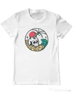 Tricou ADLER barbat Skull and beach Alb