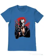 Tricou ADLER barbat Jason will be back Albastru azuriu