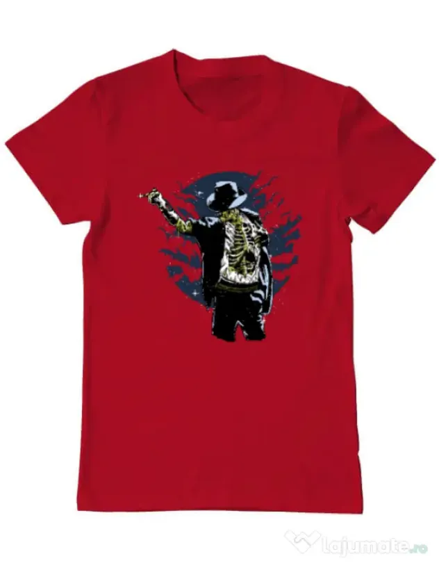 Tricou ADLER barbat Zombie pop Rosu
