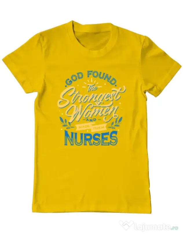 Tricou ADLER barbat Strongest women Galben