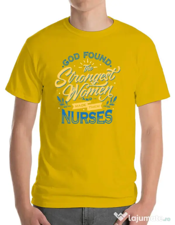 Tricou ADLER barbat Strongest women Galben