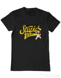 Tricou ADLER barbat Can\'t fix stupid Negru