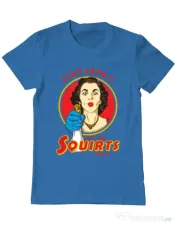 Tricou ADLER barbat Squirts Albastru azuriu