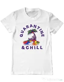 Tricou ADLER barbat Rubik island Alb