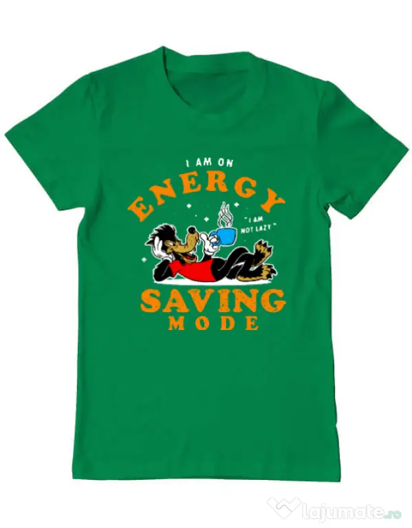 Tricou ADLER barbat Energy saving mode Verde mediu