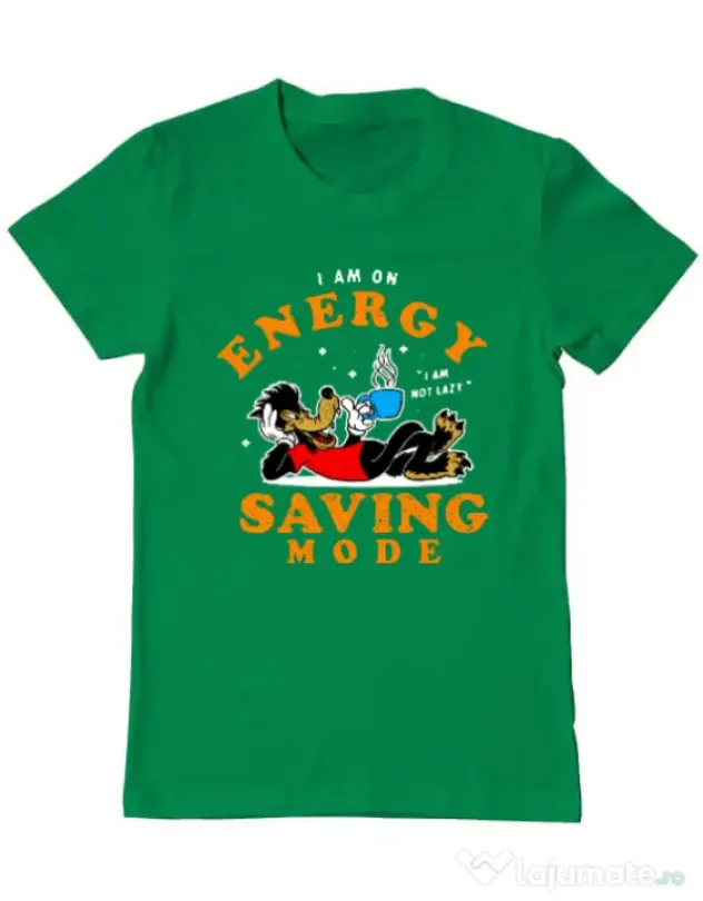 Tricou ADLER barbat Energy saving mode Verde mediu