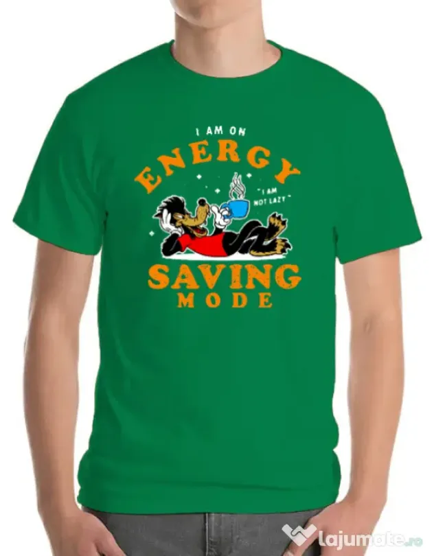 Tricou ADLER barbat Energy saving mode Verde mediu