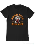 Tricou ADLER barbat Shut the fuh cup Negru