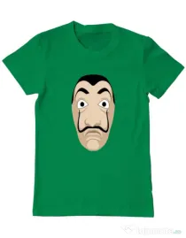 Tricou ADLER barbat Dali mask Verde mediu